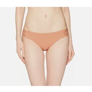 Body Glove Womens Ruby Bikini Bottom  Ibiza Ribbed Bronze Swimwear Size M